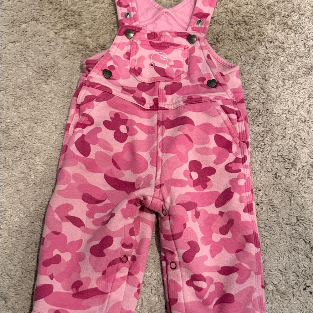 Carhartt Pink Camo Overalls for Kids